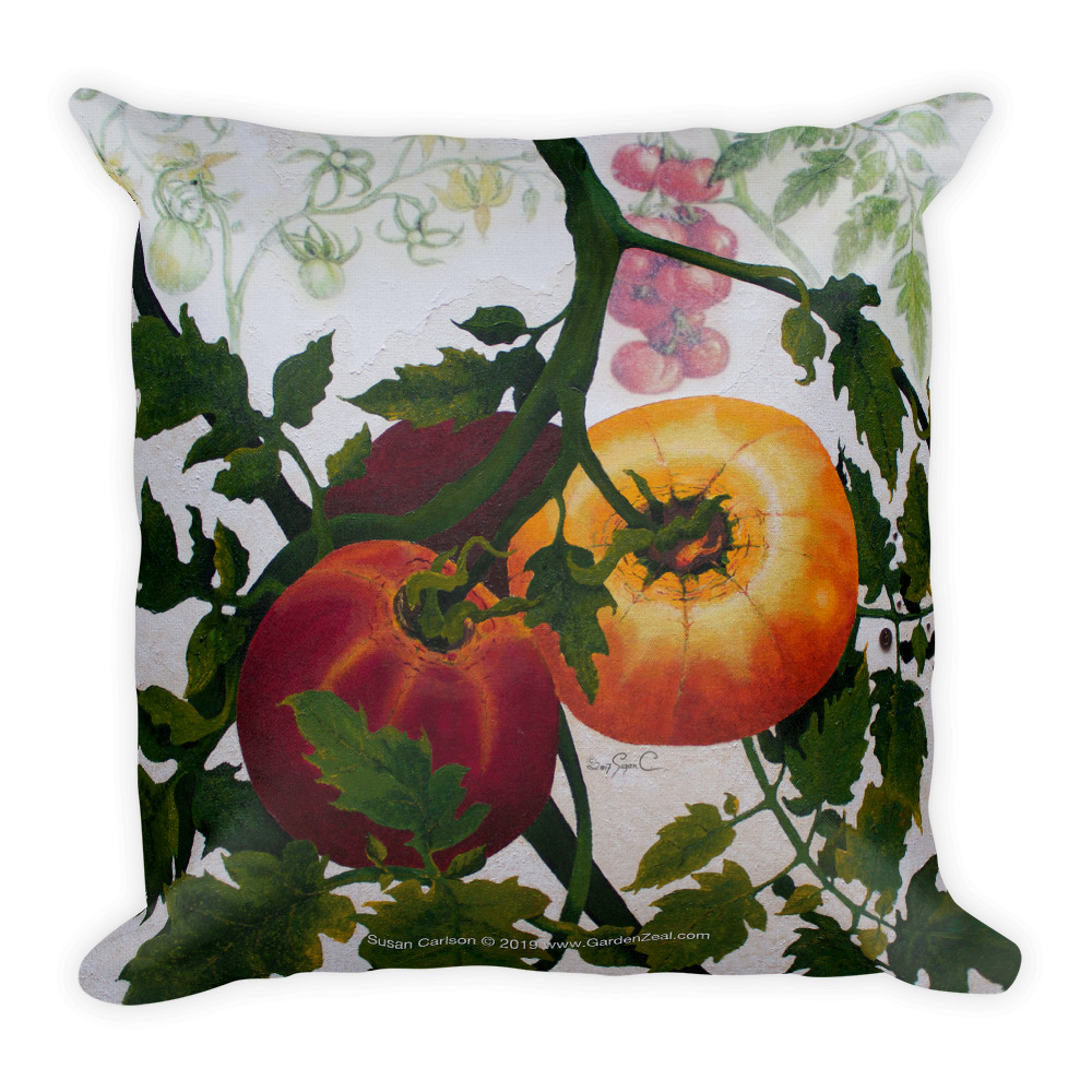 Terrific Tomatoes Pillow - GardenZeal.com