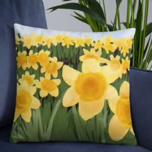 Daffodil Square Pillow
