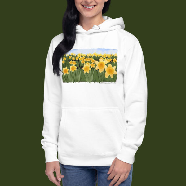 Daffodil Art on a Unisex Hoody