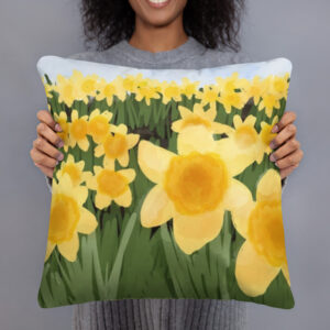 Daffodil Square Pillow